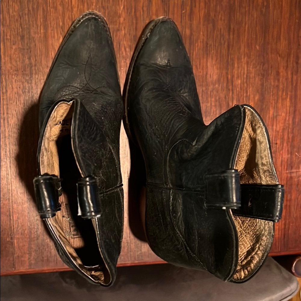 Women's Black Frye Leather Boots